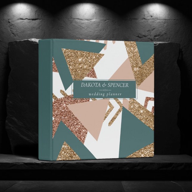 Classeur Rétro Abstrait des Années 80 |  Planificateur Vert (Créateur téléchargé)