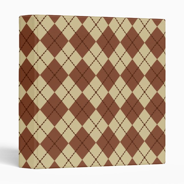 Classeur Rétro Argyle (Devant/Côté)