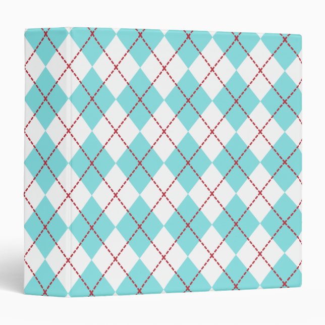 Classeur Rétro Argyle (Devant/Côté)