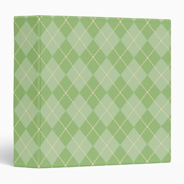Classeur Rétro Argyle (Devant/Côté)