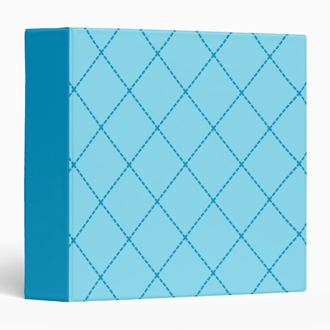 Classeur Retro Blue Scrapbook (Devant/Côté)