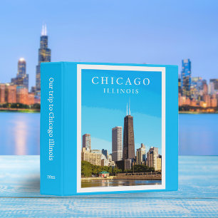 Classeur Retro Chicago Illinois City Skyline