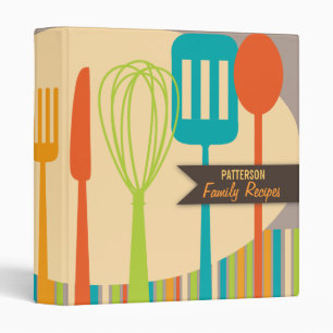 Classeur Retro Cuisine de cuisine Ustensiles Recette Classe