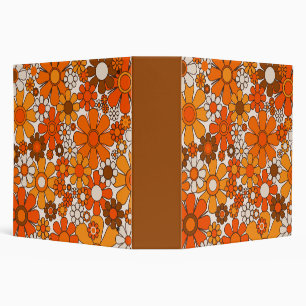 Classeur Retro Garden Super Floral 60s les années 70 Motif