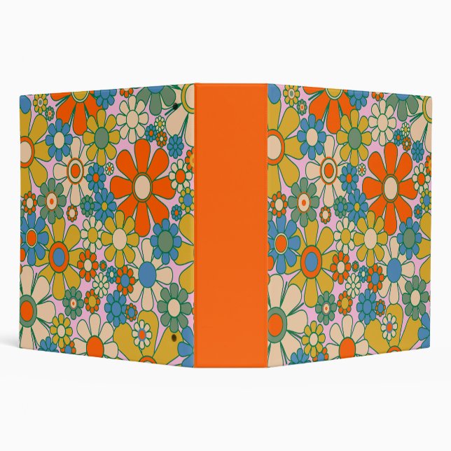 Classeur Retro Garden Super Floral 60s les années 70 Motif (Arrière-plan)