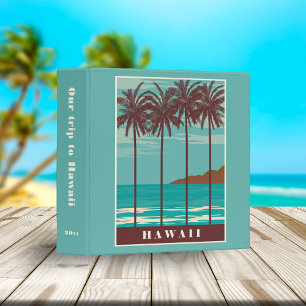 Classeur Retro Hawaiian Travel Poster Scrapbook