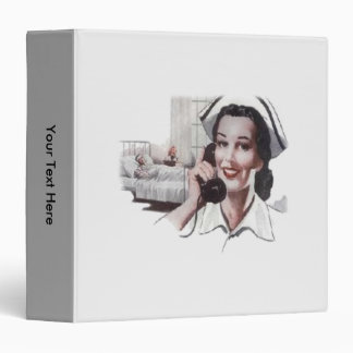 Classeur Rétro infirmière vintage d'hôpital des années 1950