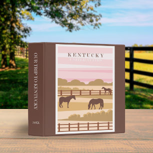 Classeur Retro Kentucky Horloges Travel Scrapbook Album Bro