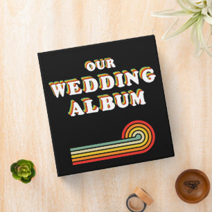 Classeur Retro les années 70 couleurs Nostalgie Mariage Alb