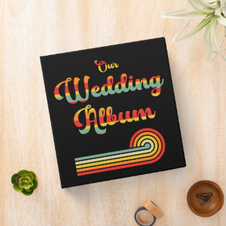 Classeur Retro les années 70 couleurs Nostalgie Mariage Alb