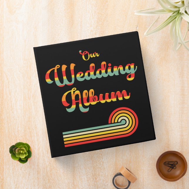 Classeur Retro les années 70 couleurs Nostalgie Mariage Alb (In Situ)