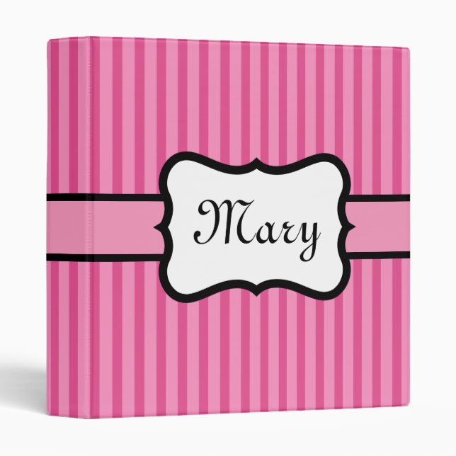 Classeur rétro personnalisé (Devant/Côté)