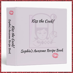 Classeur Retro Purple Kiss The Cook Recipe