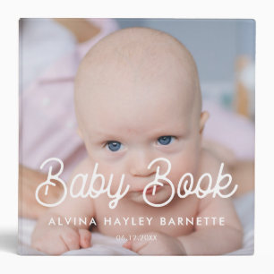 Classeur Retro script Baby Book album photo