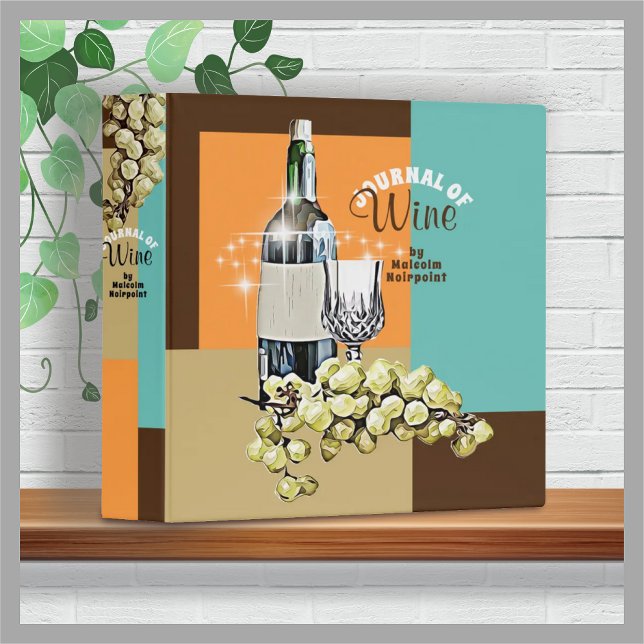 Classeur Retro super vin raisins journal alimentation appar (Créateur téléchargé)