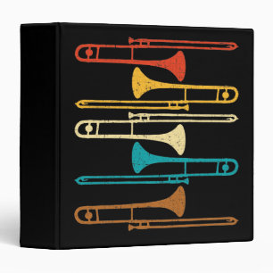 Classeur Retro Trombone - Jazz