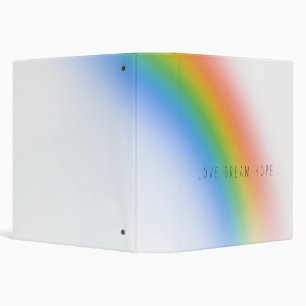 Classeur Rêve d'amour inspiré Rainbow