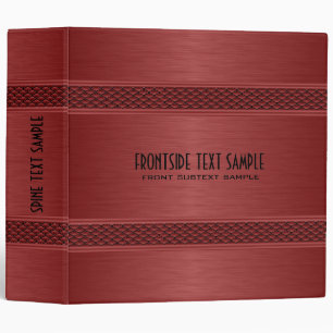 Classeur Revêtement en aluminium brossé rouge foncé