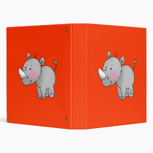Classeur rhinocéros mignon de bébé