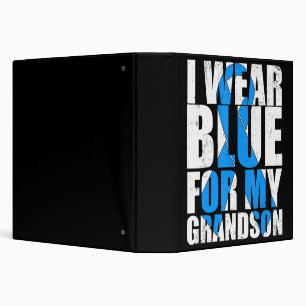 Classeur Ribbon Autisme Je Porte Du Bleu Pour Mon Grand-Fil