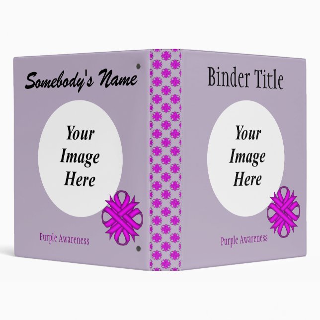 Classeur Ribbon Clover violet Modèle par Kenneth Yoncich (Arrière-plan)