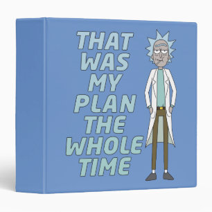 Classeur RICK ET MORTY™ C'Était Mon Plan Tout Le Temps