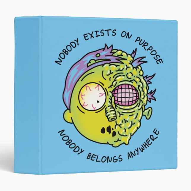 Classeur RICK ET MORTY™ | Citation de vol Stylisé Morty (Devant/Côté)