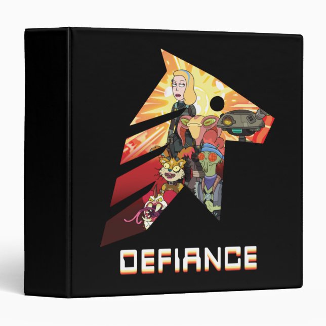 Classeur RICK ET MORTY™ | Space Beth Defiance Crew (Devant/Côté)