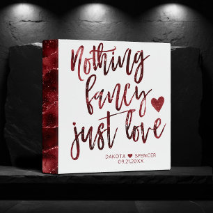 Classeur Rien De Fancy Juste Amour   Dark Crimson Mariage r