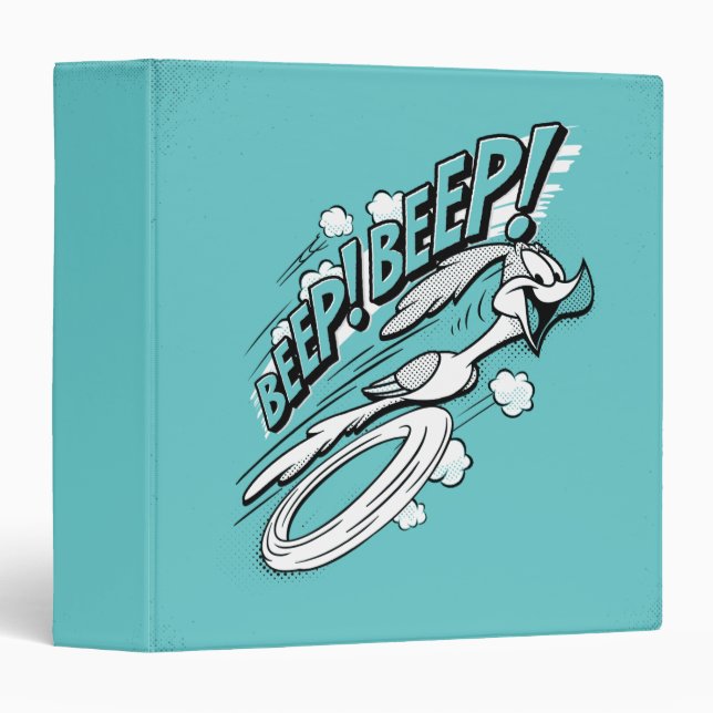 Classeur ROAD RUNNER™ BEEP BEEP!™ Halftone (Devant/Côté)