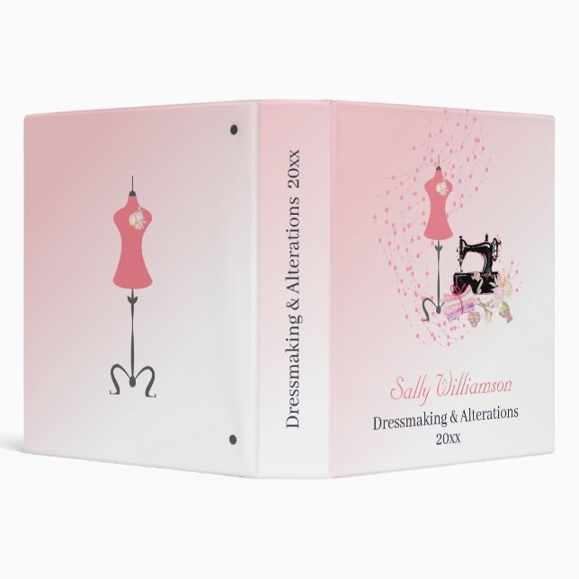 Classeur Robe nuptiale Altérations rose (Arrière-plan)