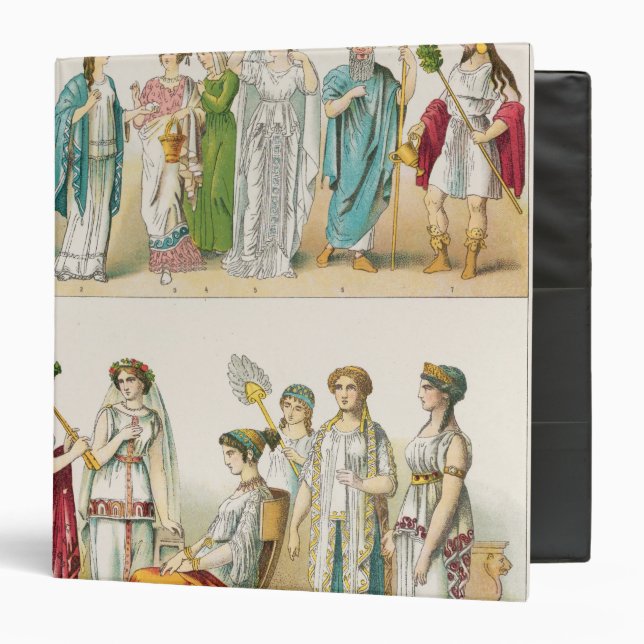 Classeur Robe théâtrale grecque (Devant/Intérieur)