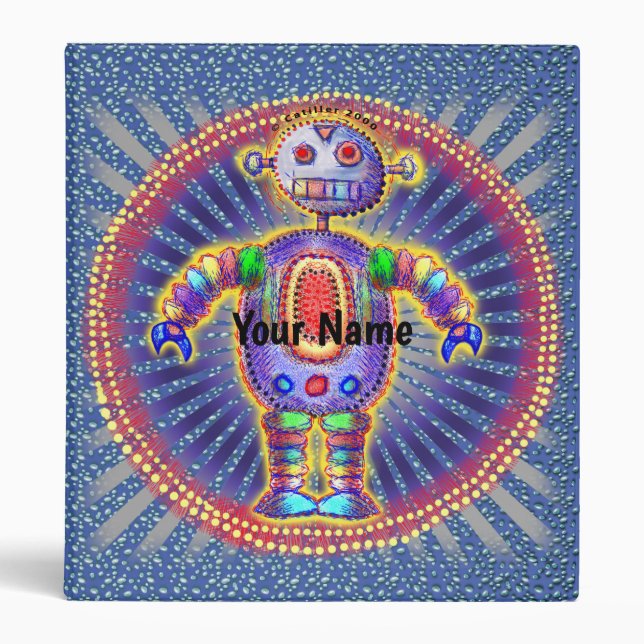 Classeur robot arc-en-ciel (Devant)