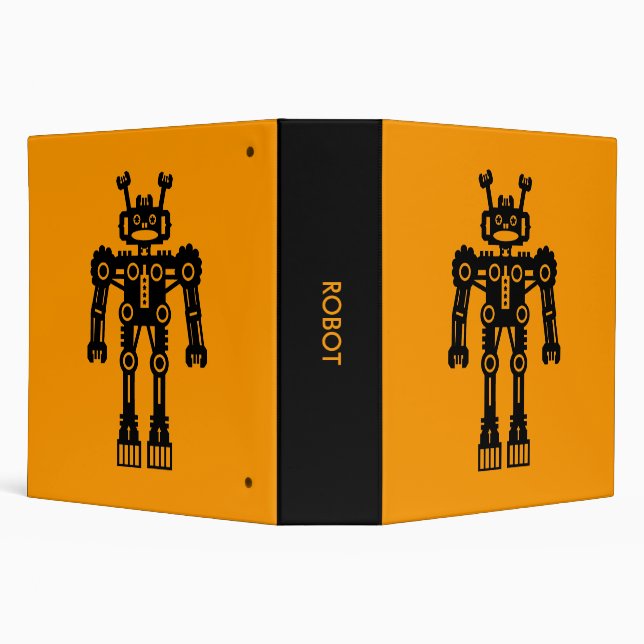 Classeur Robot - Orange (2,0 po) (Arrière-plan)