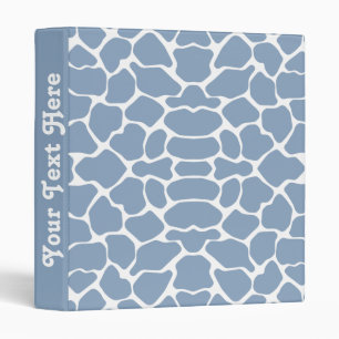 Classeur Rock Blue Safari Giraffe avec texte