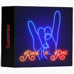 Classeur Rock 'n Roll cornes levées