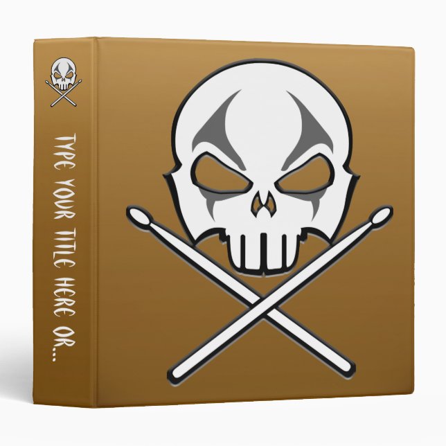 Classeur Rock&Roll Personnalisé Album de Heavy Met (Devant/Côté)