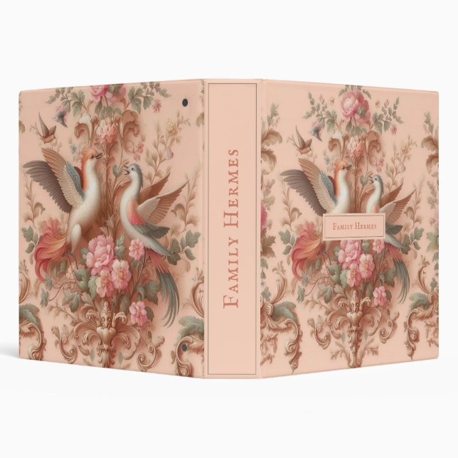 Classeur Rococo rose Baroque Fleur Morris (Arrière-plan)