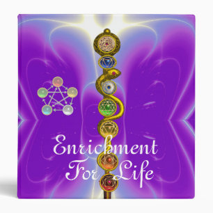 CLASSEUR RODE D'ASCLEPIUS 7 CHAKRAS, YOGA, ÉNERGIE SPIRITUE