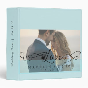 Classeur Romantic Island Paradise Love Calligraphie Mariage