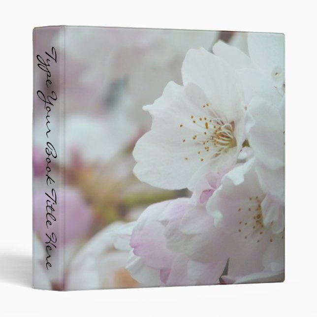 Classeur romantique Blossoms Livre Classeur Mariag (Devant/Côté)