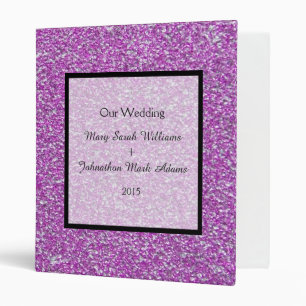 Classeur Romantique violet éclaboussures Mariage gardien de