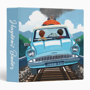 Classeur Ron & HARRY POTTER™ en voiture volante vers HOGWAR