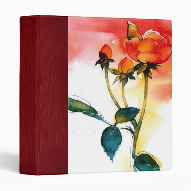 Classeur rose (Devant/Côté)