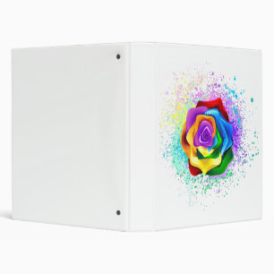 Classeur Rose arc-en-ciel colorée