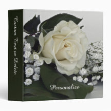 Rose blanche élégante et romantique Personnaliser