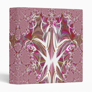 Classeur rose d'art de fractale de dentelle