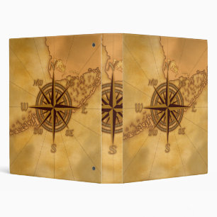 Classeur Rose de boussole antique de style