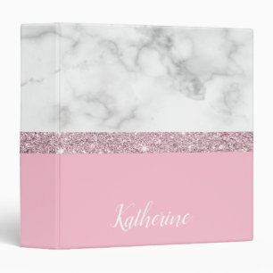 Classeur Rose de marbre blanc de parties scintillantes
