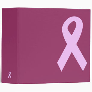 Classeur rose de ruban